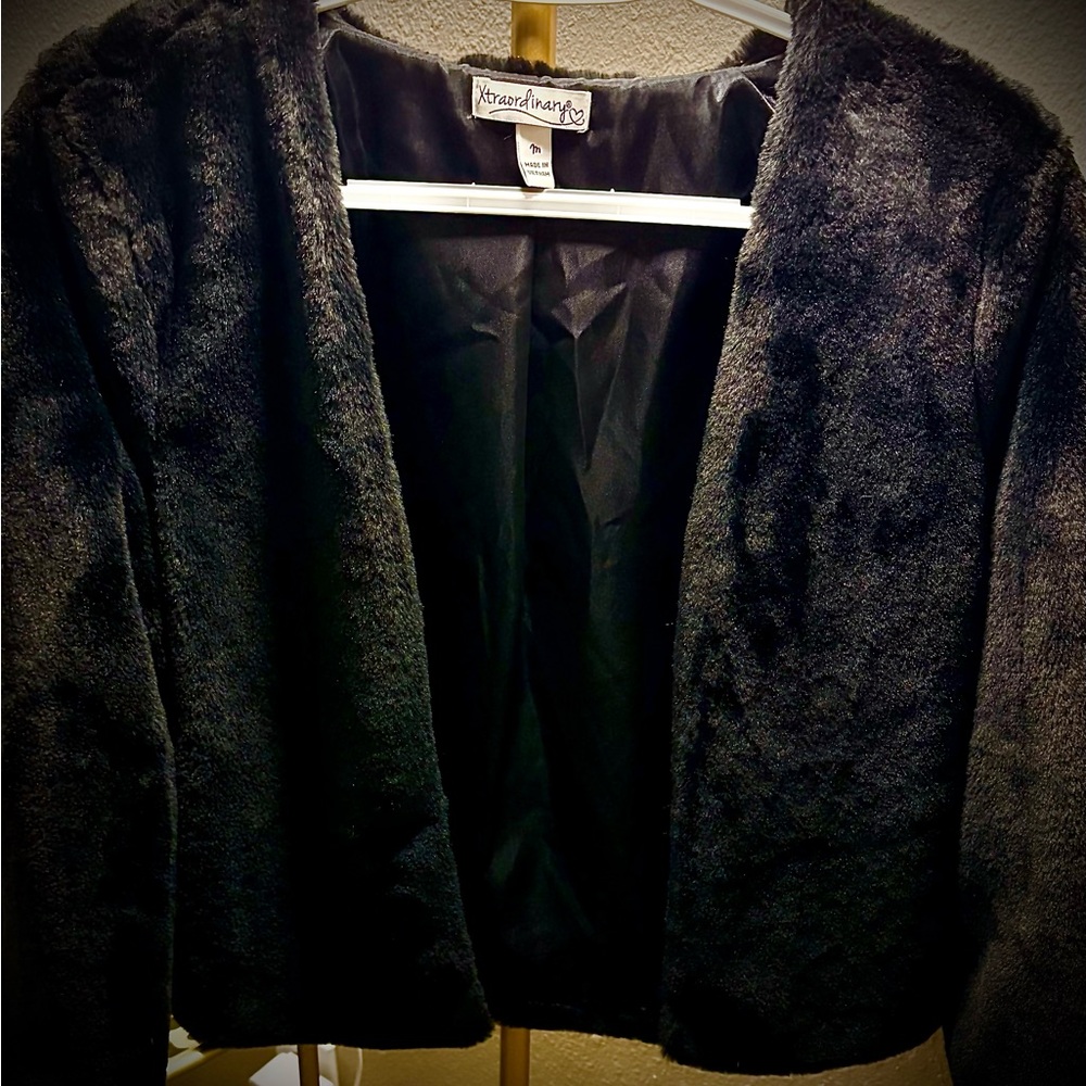 Xtraordinary Women's Black Teddy Jacket